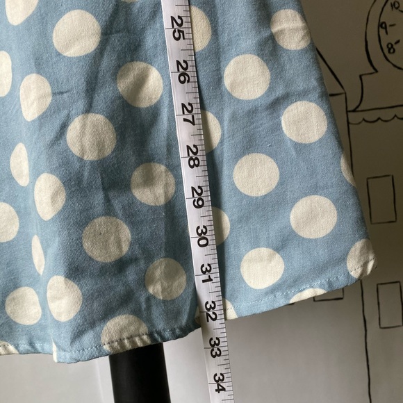 Event Blue Poka Dot dress size L - Picture 4 of 4